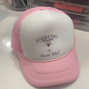 Pink and White Trucker Hat